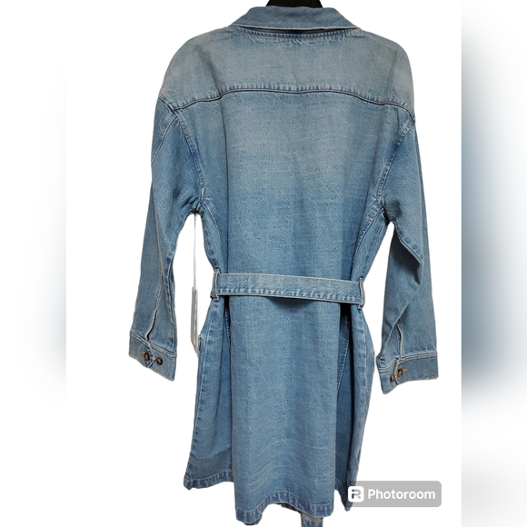Free People x Boyish Denim Kimono Jacket Dress/Small - Picture 5 of 16